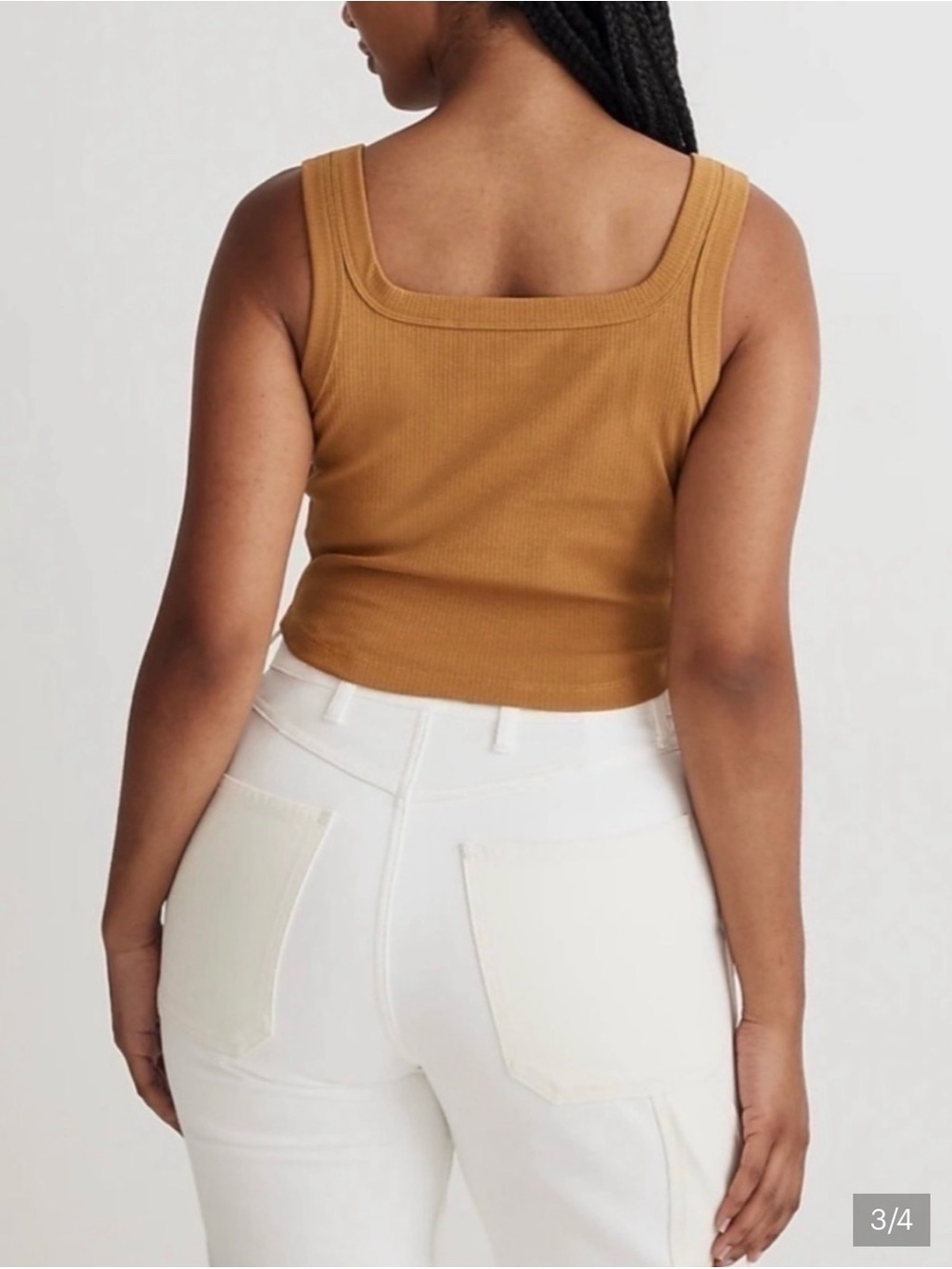 Madewell Tailored Crop Tank in Sleekhold Size XXS NWT - Picture 3 of 11